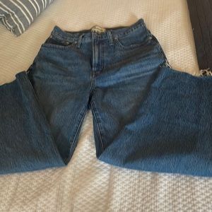 Madewell the Perfect Vintage Wide leg crop jean